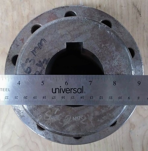 SBM 63.5MM X 8" Steel Shaft Coupling, Tapered - Picture 6 of 7