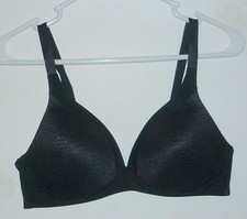 WARNERS BLISSFUL BENEFITS WIREFREE W/LIFT BACK SMOOTHING BRA W4013 BLACK SZ 36C