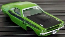 Dodge Challenger T/A SubLimeGreen JL TJet SlotCar BODY for AURORA autoworld DASH