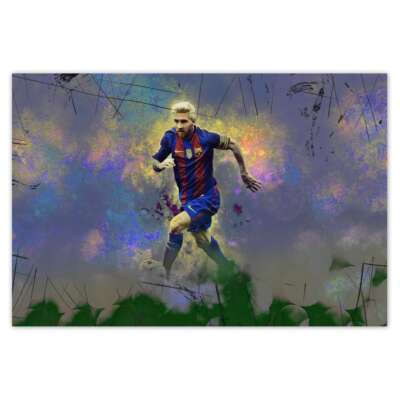 Vlies Fototapete Tapete Wandbild Fußballspieler Lionel Messi Nr. H2632_TV