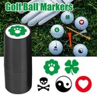 1pc Golf Ball Stamps Custom Golf Ball Marker Personalizeds Stencil Clover Skull