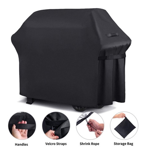 BBQ Grill Barbecue Cover Garden Patio Protector Outdoor Waterproof Gas Black - Picture 3 of 19