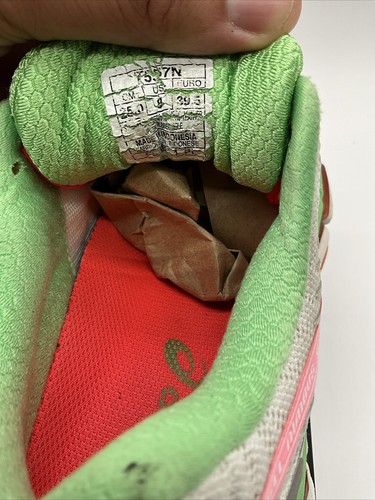 Asics Gel Nimbus Women's Coral Green White Running Shoes  (T557N) Size 8 - Picture 14 of 24