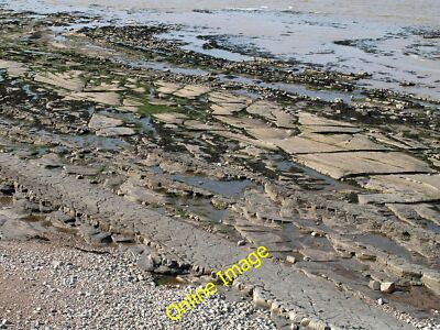 Photo 6x4 Wave-cut platform near Quantock's Head Kilve A detail of the sc c2014