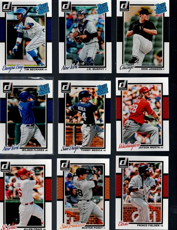-2014 DONRUSS Baseball 1-250 Complete Your Set BUY MORE SAVE MORE - Image 2 of 4