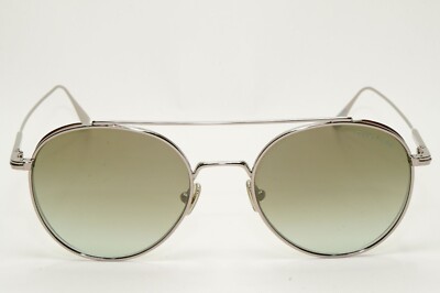 Tom Ford Sunglasses Declan Ruthenium Grey Green Round Pilot FT0826
