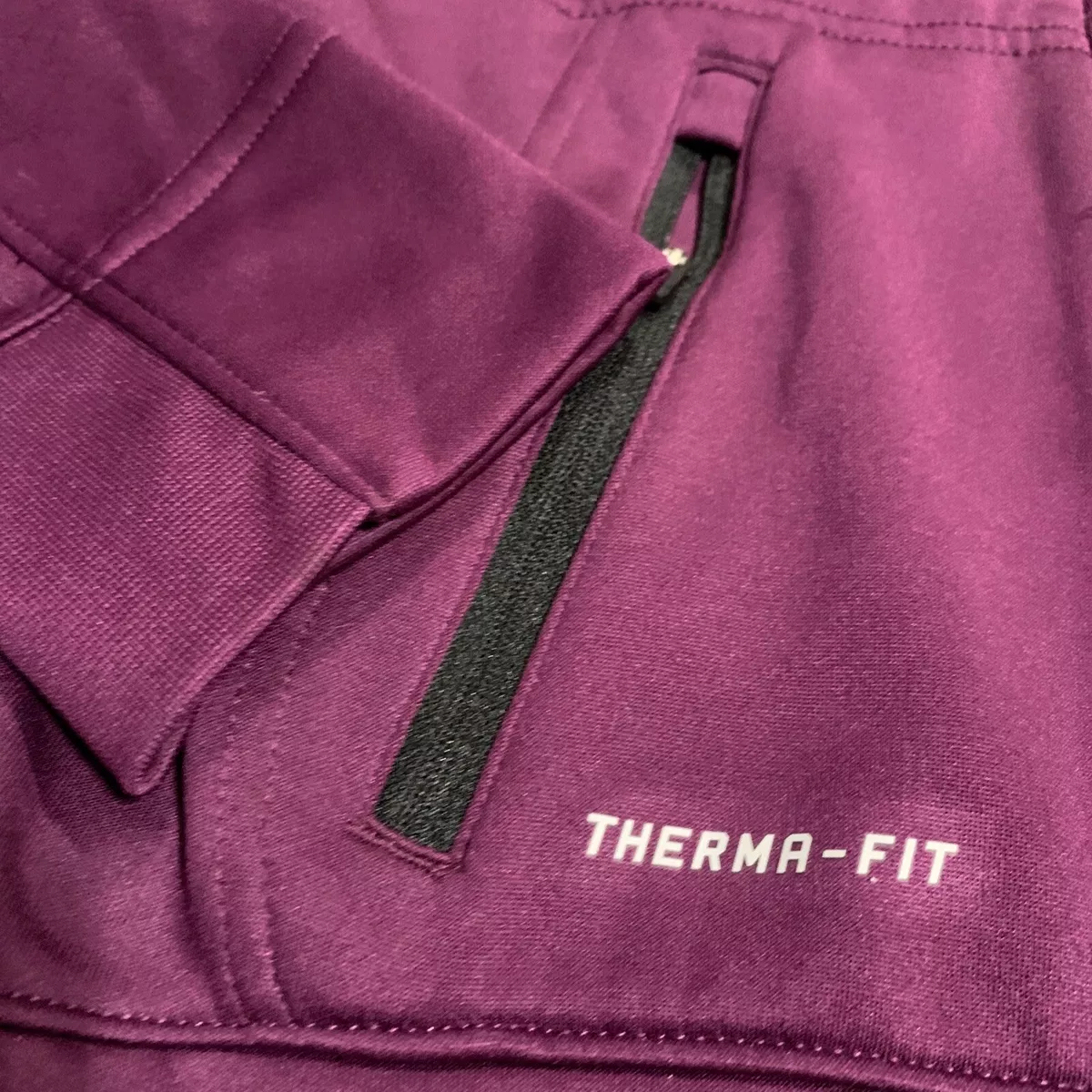 Nike Therma Fit Hoodie Lebron James Full Zip Jacket Youth Size S Plum Purple
