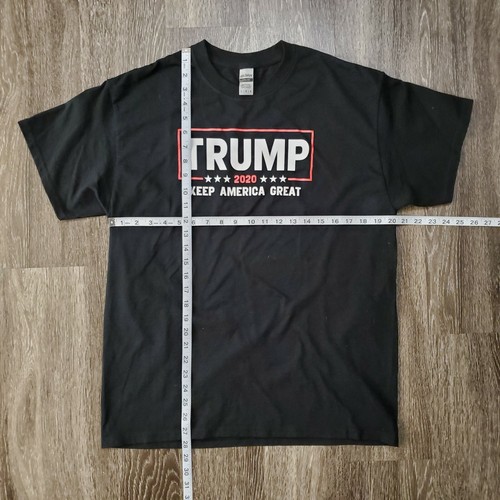 TRUMP 2020 MAGA BLACK CAMPAIGN T-SHIRT GILDAN ADULT L PUNK ANARCHY INDIE USA - Picture 3 of 4