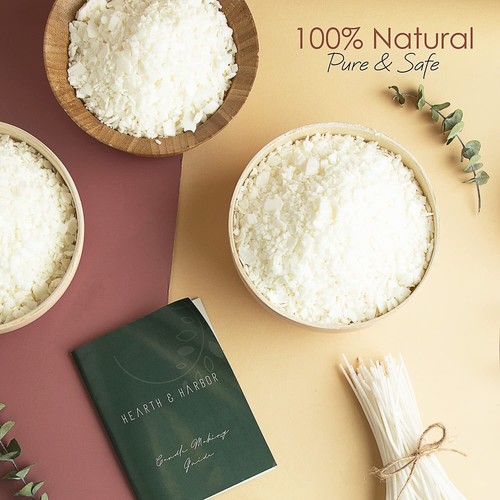 Natural Soy Wax and DIY Candle Making Supplies - 10 Lbs Soy Candle Wax Flake... - Picture 3 of 6