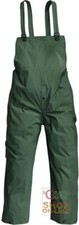 462100 PANTALONE CON PETTORINA PVC BISPALMATO VERDE  TG  M L XL XXL XL