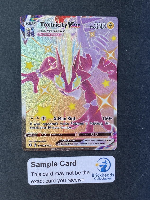 Carta Pokemon Toxtricity VMAX Português 71/192 Card Original Copag