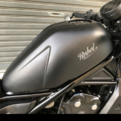 Full Tank Cover Honda Rebel 300 & 500 Fairing Matte Black Accessories Motorcycle - Picture 3 of 7