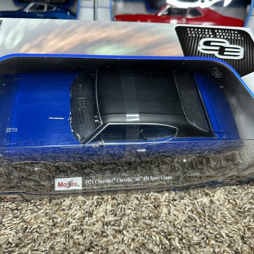 Maisto 1971 Chevrolet Chevelle 454 SS Die-Cast Model, Scale 1:18 Rare - Picture 5 of 5