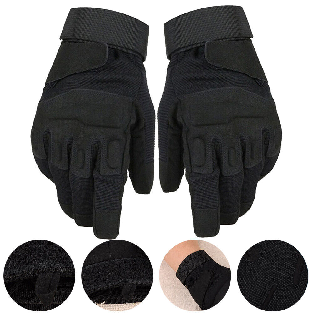 Military Gloves Tactical Army Combat Airsoft Hard Knuckle Full Finger Gloves | UK