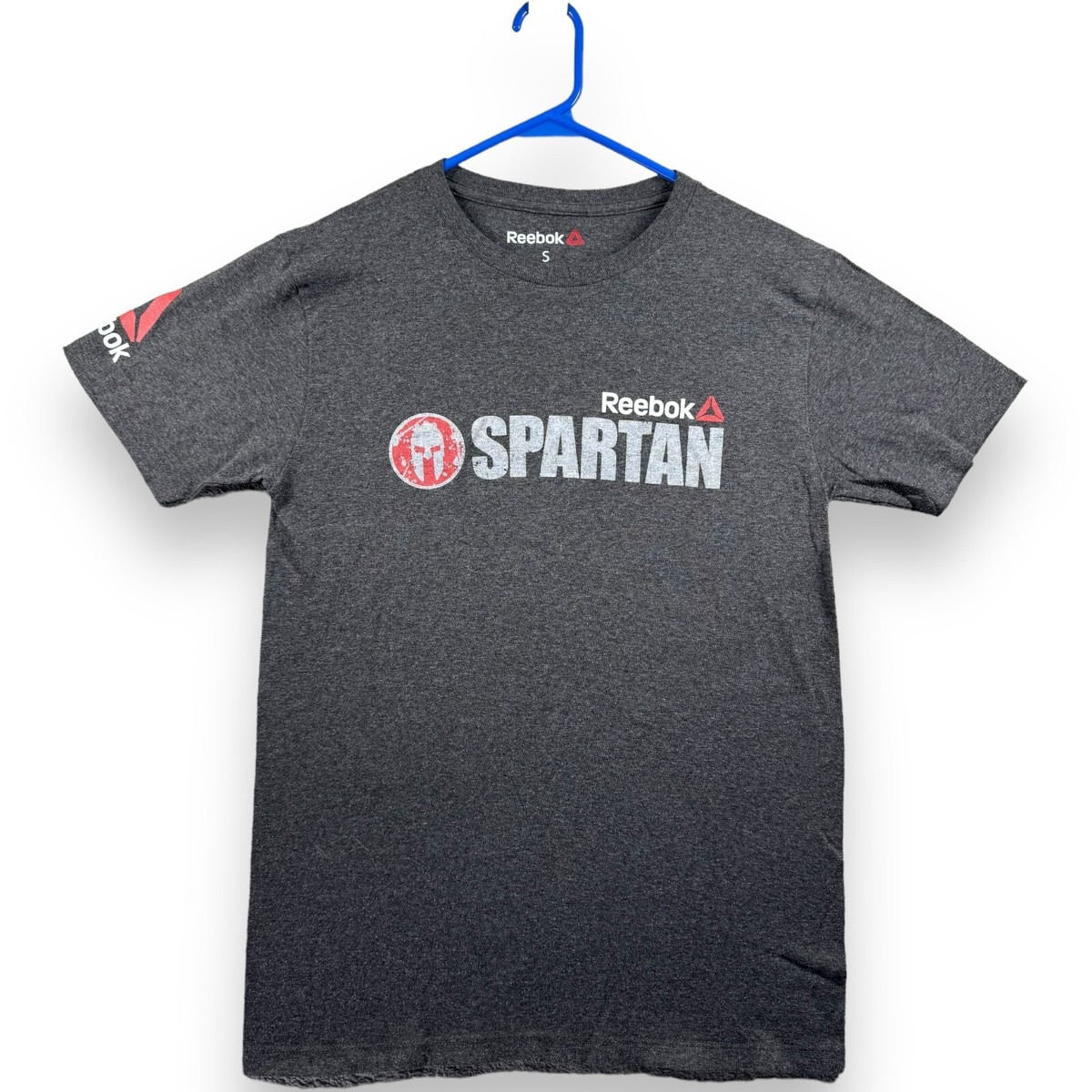 Reebok Spartan Race 2017 Sprint Finisher Dark Gray T-Shirt Size S Small Tee