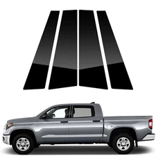 For Toyota Tundra 2007-2021 Accessory Glossy Black Window Pillar Post Cover Trim