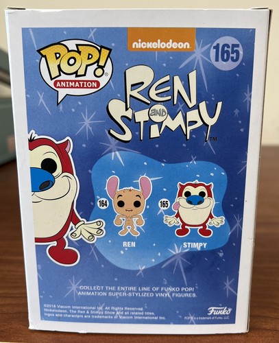 Funko Pop! Animation #165 "STIMPY" 2017 Nickelodeon Ren and Stimpy Protector - Picture 3 of 12