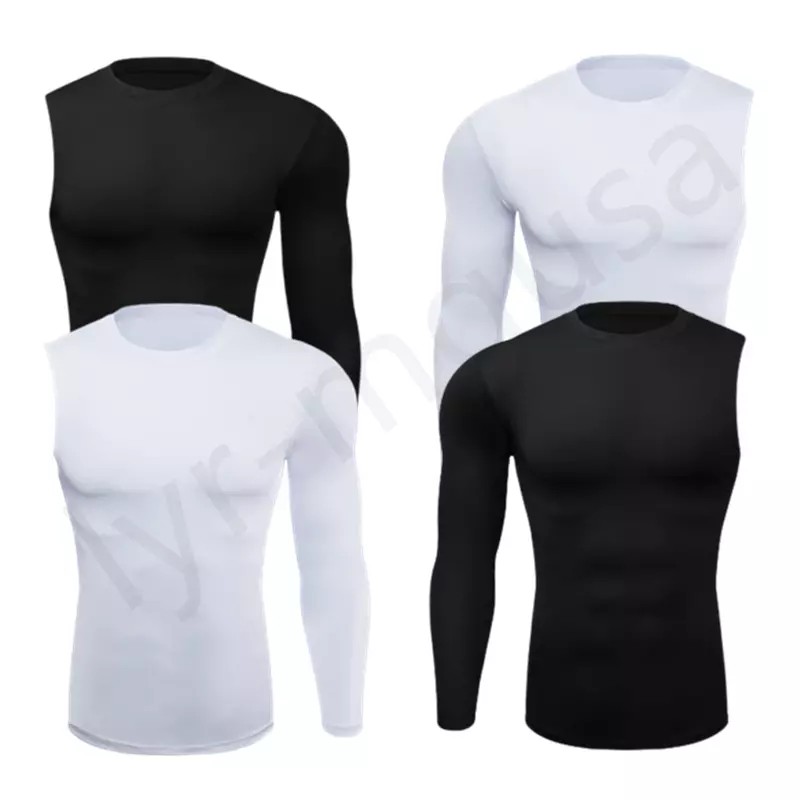 Men Base Layer One Arm Long Sleeves Running T Shirts Boy