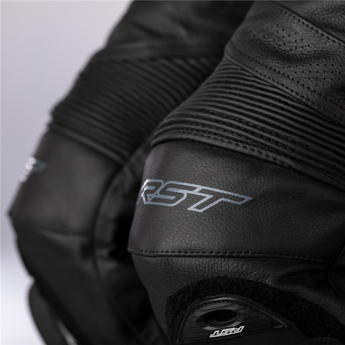 RST S1 Motorcycle Sports CE Leather Jacket/Trousers 2PC Black/black - Picture 7 of 8