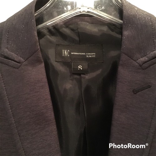 INC International Concepts Indigo Slim Fit Sheen Blazer Jacket Men’s Small - Picture 3 of 16