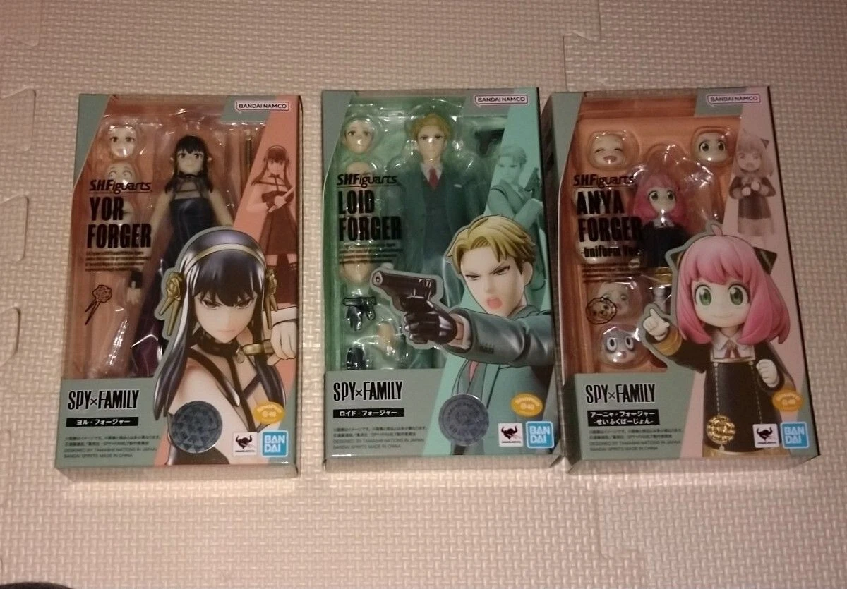 Bandai S.H.Figuarts Spy x Family Anya Lloyd Yor Forger set Action Figure NEW