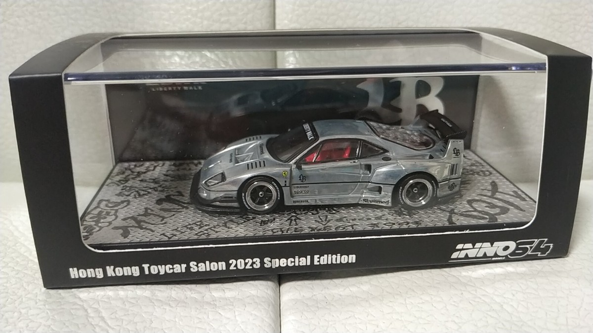 専用 【限定】 【廃盤】1/64 INNO F40 マットブラック LB Inno64 LBWK F40 Matte black HK ToyCar Salon 2023 Special