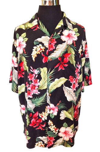 Camisa Hawaiana Iolani Para Hombre Talla XL Colorida Tropical Floral Aloha Botón Delantero - Imagen 15 de 17