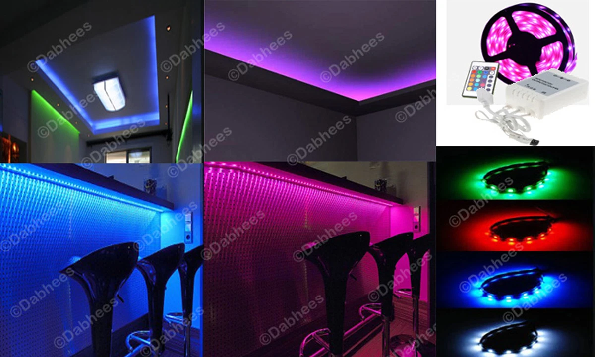 5M LED MOOD LIGHTING LED BACKLIGHTING COLOUR CHANGING RGB LED