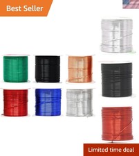 20 Gauge Colored Aluminum Craft Wire   6 Rolls, 75 Feet Each for Jewelry Making