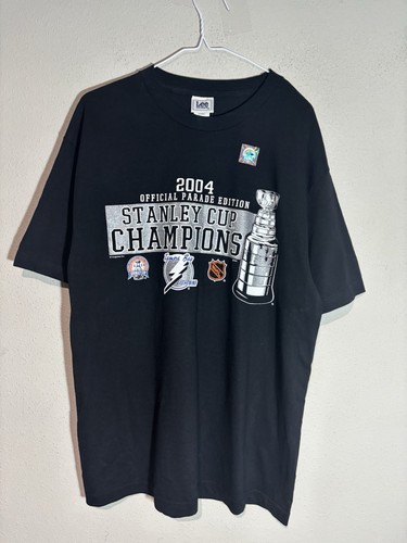 New Vtg 2004 Tampa Bay Lightning Stanley Cup Parade Edition Lee Sport Large 012 - Picture 1 of 8