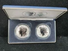 2024 Reverse Proof $1 Morgan and Peace Silver Dollar 2pc Set NO BOX/COA 24RP