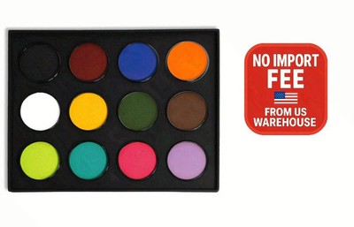 Mehr0n Makeup Paradise Makeup AQ 12-Color Pro Palette with Deluxe Case Refilla