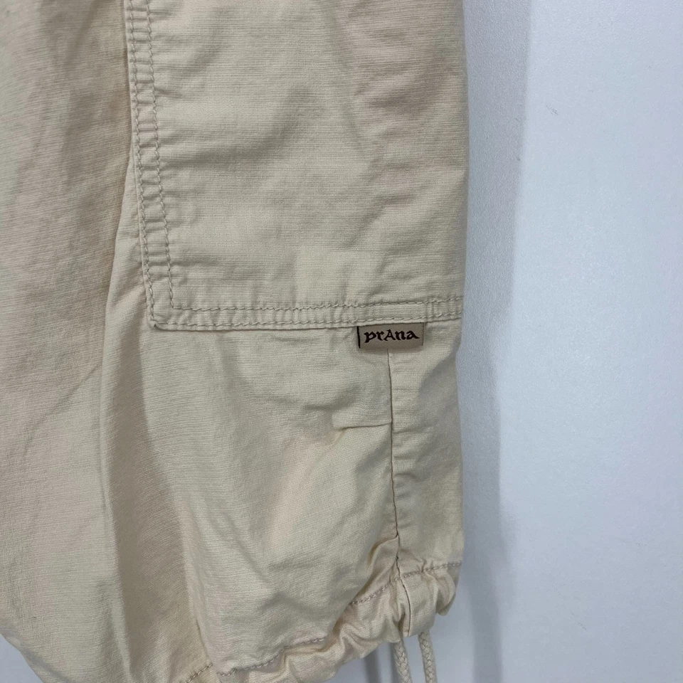 Pantalones Cortos PrAna Cargo Para Mujer XL Beige De Colección Años 90 Exterior Algodón Bermudas Foto 4 de 4