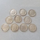 (10) Roosevelt Dimes 90% Silver Random Dates