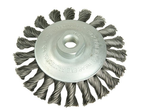 Spazzola Conica Lessmann 115Mm M14 Bore, 0.50 Filo D'Acciaio LES472257