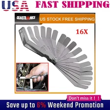 16xTapered Feeler Gauge Set Valve Clearance Checker UTV ATV Motorcycle Utiqqowhj