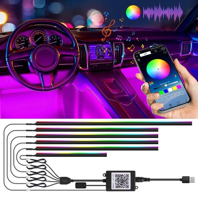 Auto RGB LED Dreamcolor Symphony Dynamic Ambientebeleuchtung Lichtleiste App