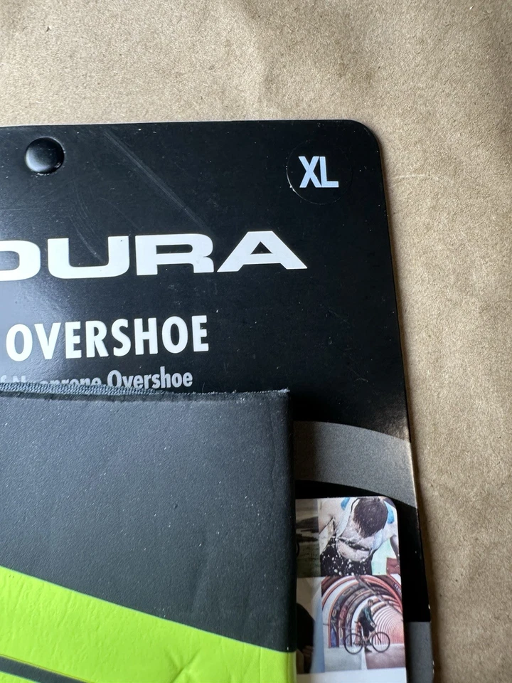 Sobrezapatillas de ciclismo de carretera Endura amarillas impermeables reflectantes - XL Foto 2 de 4