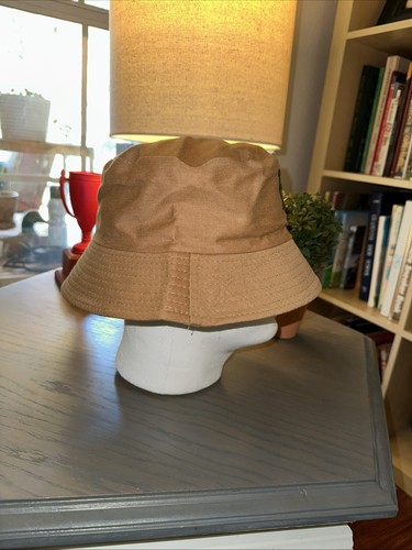 Cappello a secchiello nuovo senza etichette Baylor University BU Bears unisex taglia unica tela marrone kaki - Foto 3 di 4