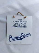 Collectible Burma Shave Display Sign Knick Knack