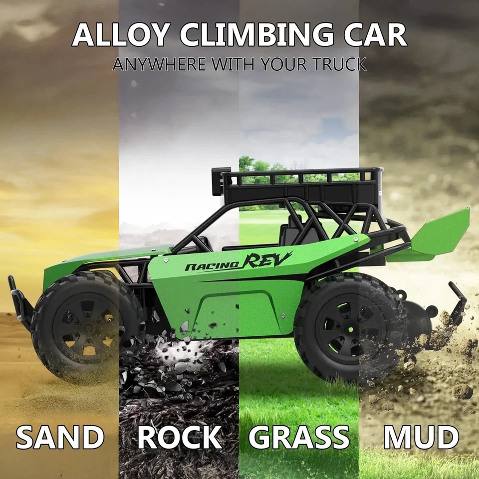 Monster Truck 1080P FPV RC con voz bidireccional, 60 minutos de tiempo de funcionamiento - control remoto/teléfono Foto 4 de 4