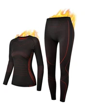 NOOYME Thermal Underwear Base Layer Long Johns Cold Weather Men Women Compact