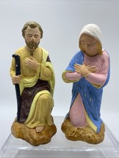 Santon DEVINEAU Marie et Joseph   18 cm de haut Taille 7