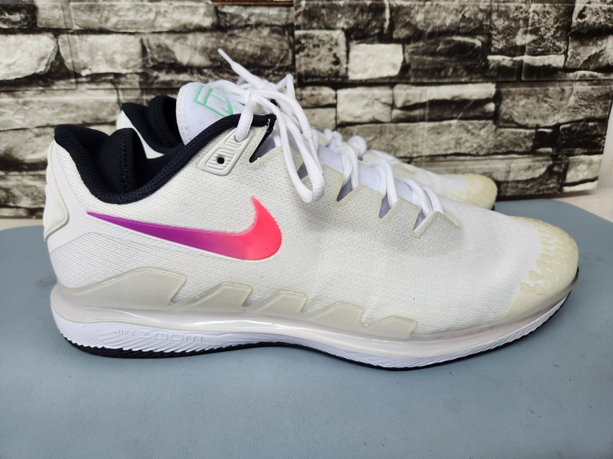 シューズ(男性用) Nike Air Zoom Vapor X Knit 27cm Nike Zoom Vapor X Knit HC Men's Tennis Shoes - Aurora Green