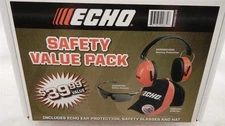 ECHO OEM Safety Value Pack Hearing Protection and Safety Glasses 99988801525