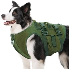 Tactical Dog Harness for Medium Dogs, No Pull Training Dog Vest Harness with ...