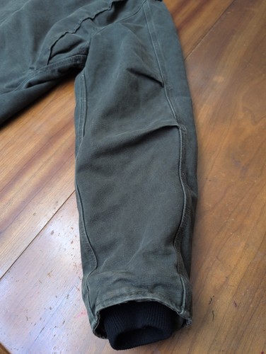 Carhartt Jacket J22MOS USA Union Corduroy Collar Quilt Lined Moss Green Canvas L - Picture 19 of 20