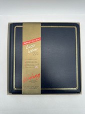 Webway Classic Leather Photo Album CWL-200A Blue Made USA New in Box