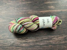 Lunapurl Yarns Self Striping - 75/25 SW BFL Wool Nylon 464y/100g Lunar Melon