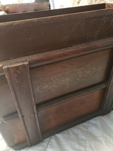 2 ANTIQUE TREADLE SEWING MACHINE CABINET DRAWERS IN RACK MOUNT With OpenBox Top - Picture 2 of 8